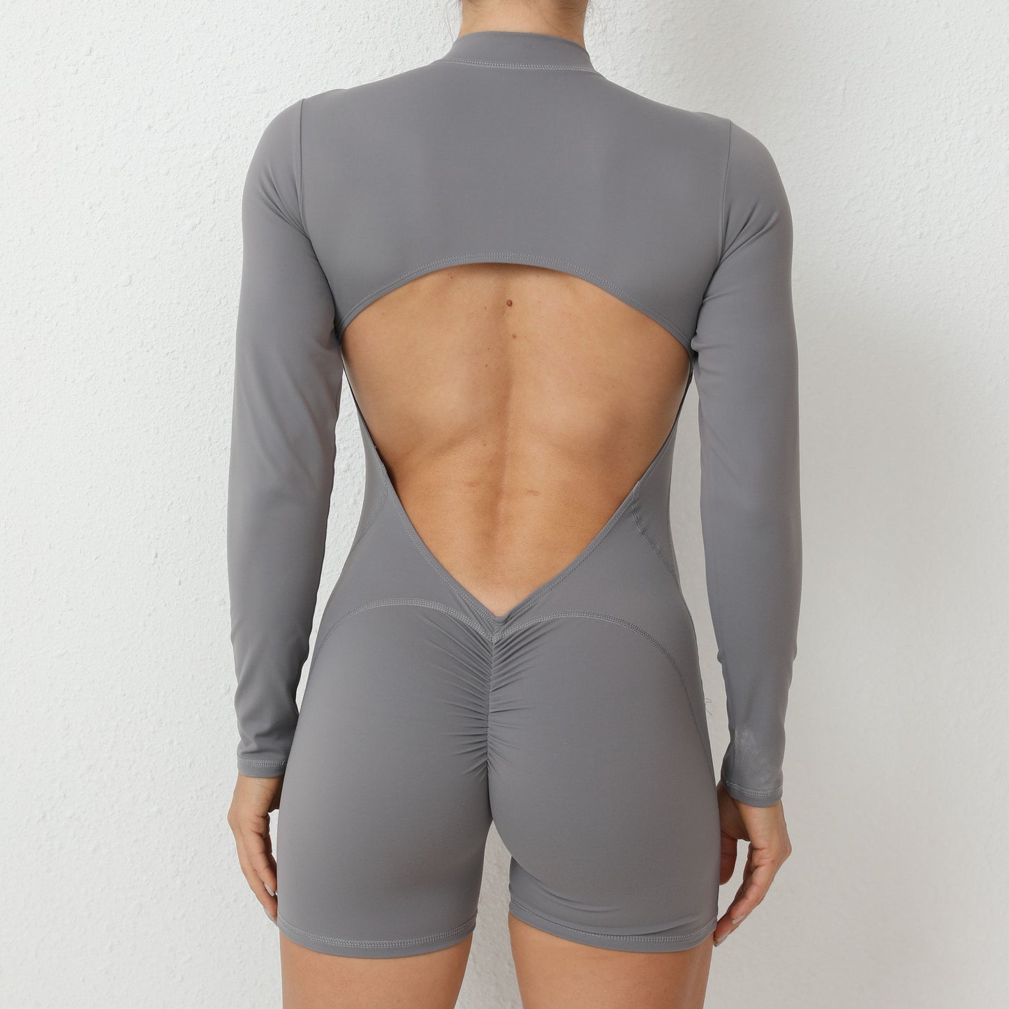 gray jumpsuit