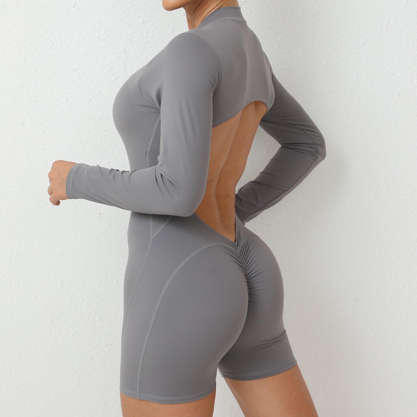 gray jumpsuit