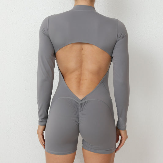 gray jumpsuit
