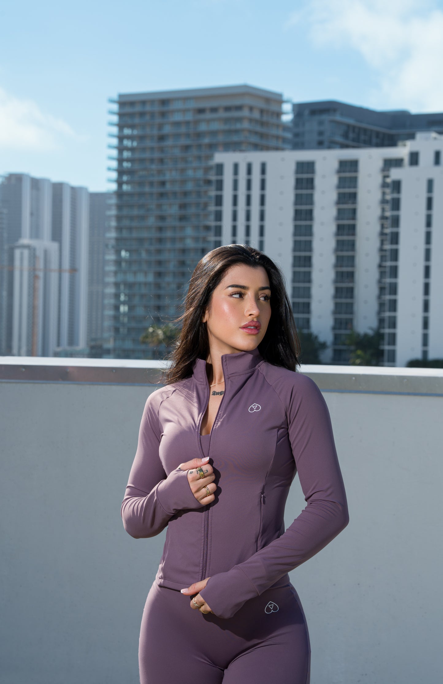 purple seamless 3 pieces set