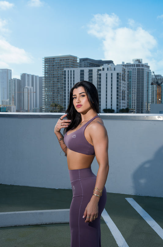 purple seamless 3 pieces set